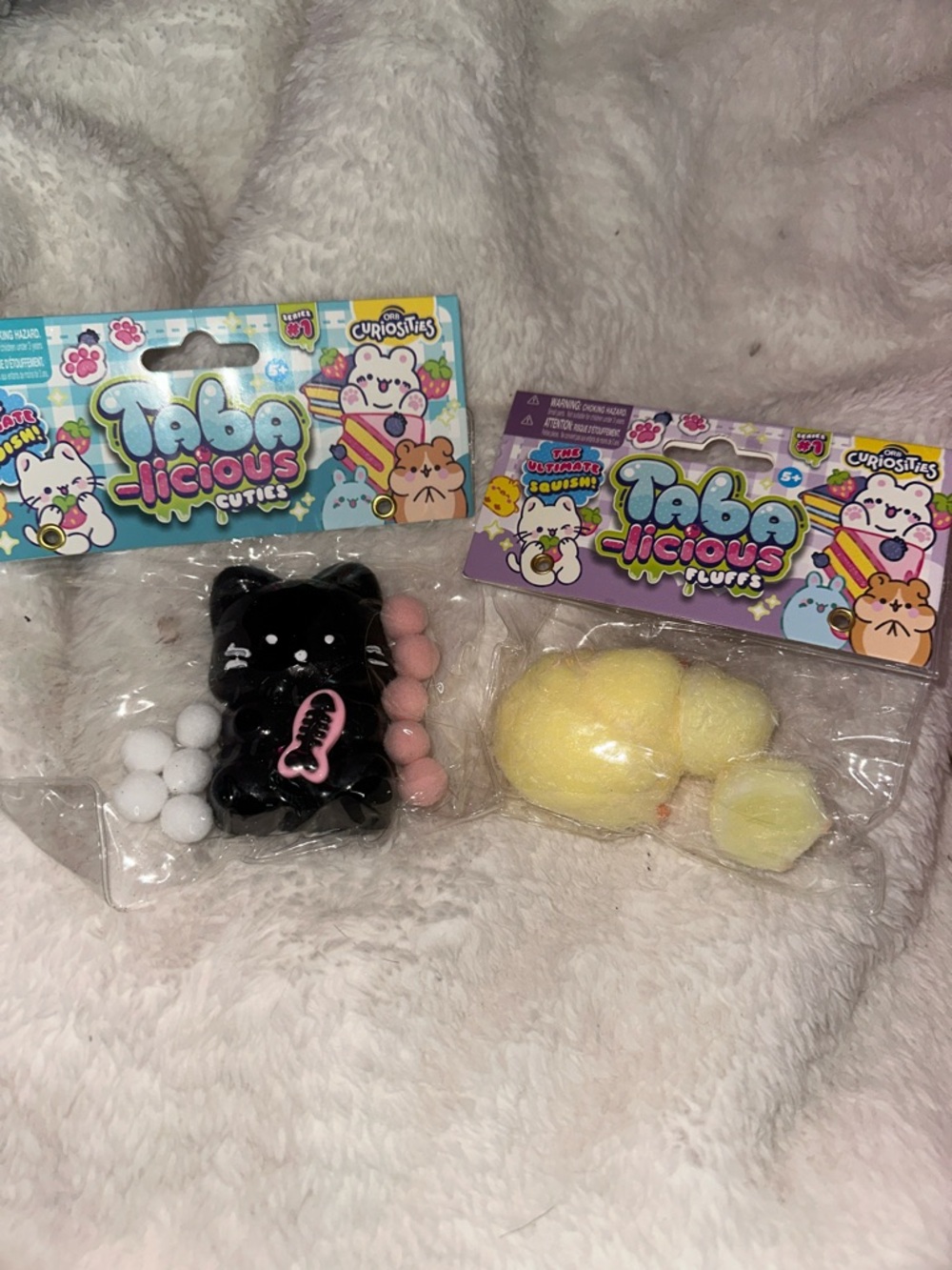 Cuties Plush Squishy Toy - Black & Yellow